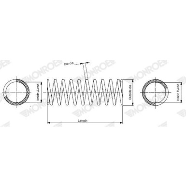 SP3274 Fahrwerksfeder MONROE SPRINGS