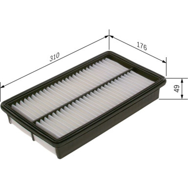 BOSCH F 026 400 495 Luftfilter