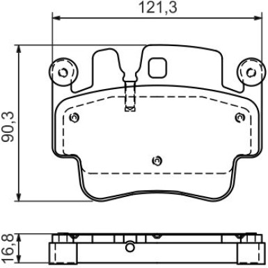 0 986 494 281 Bremsbelagsatz, Scheibenbremse