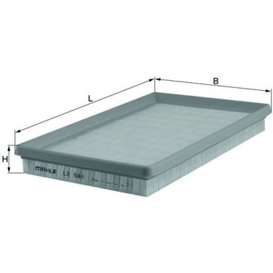 LX 588 Luftfilter LX 588 Luftfilter