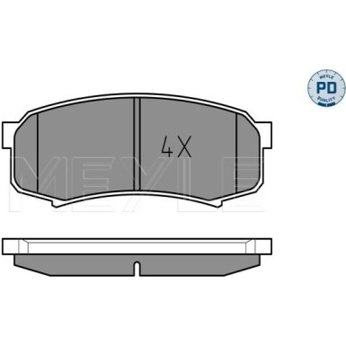 025 219 4715/PD Bremsbelagsatz, Scheibenbremse MEYLE-PD: Advanced performance and design.