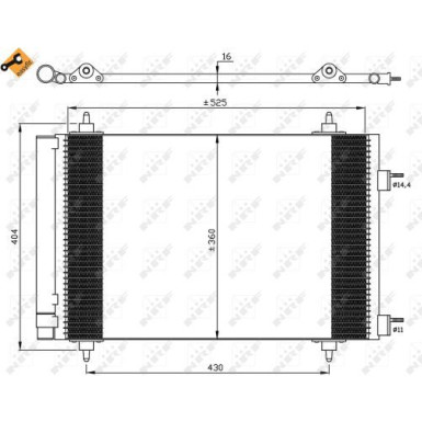 35611 Kondensator, Klimaanlage EASY FIT