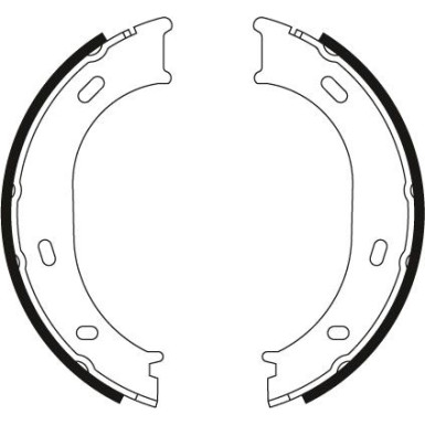 GS8433 Bremsbackensatz, Feststellbremse