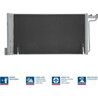 940181 Kondensator, Klimaanlage ** FIRST FIT **