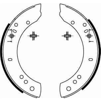 GS6082 Bremsbackensatz GS6082 Bremsbackensatz