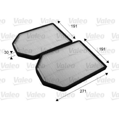698790 Filter, Innenraumluft VALEO ESSENTIAL