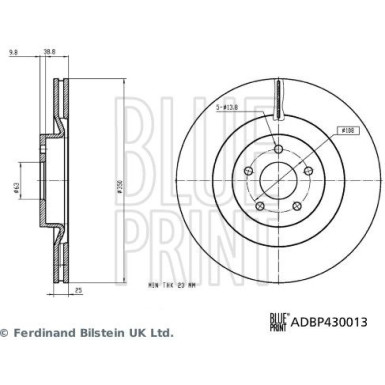 Blue Print | Bremsscheibe | ADBP430013