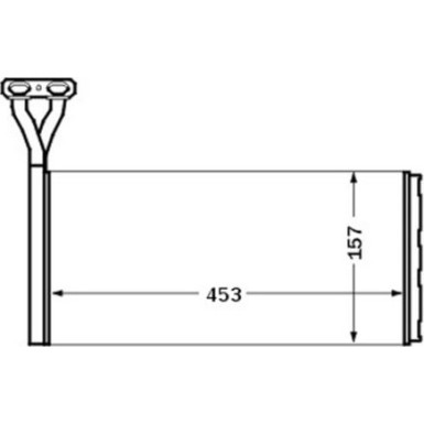 Mahle | Wärmetauscher, Innenraumheizung | AH 46 000S