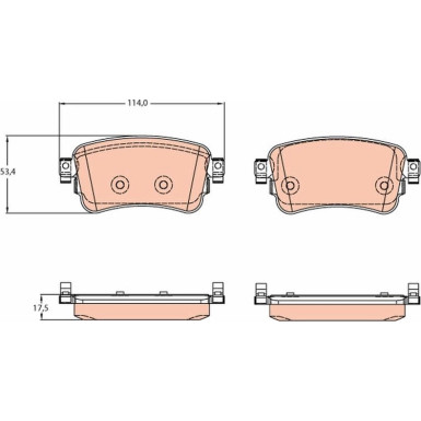 GDB2166 Bremsbelagsatz, Scheibenbremse