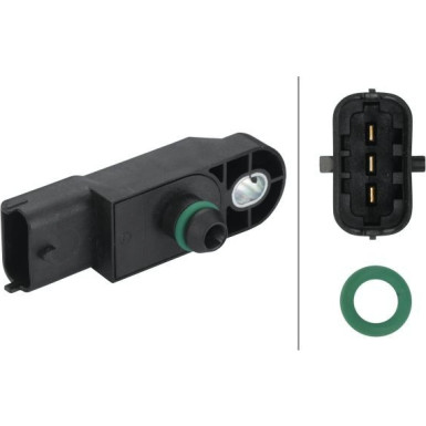 Hella | Sensor, Ladedruck | 6PP 009 400-741