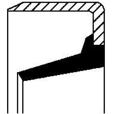 Corteco | Wellendichtring, Differential | 01026300B