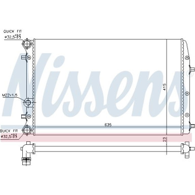 652711 Kühler, Motorkühlung ** FIRST FIT **