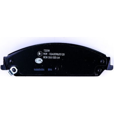 Hella | Bremsbelagsatz, Scheibenbremse | 8DB 355 020-541