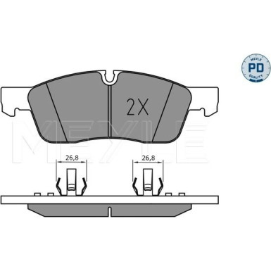 025 251 9219/PD Bremsbelagsatz, Scheibenbremse MEYLE-PD: Advanced performance and design.