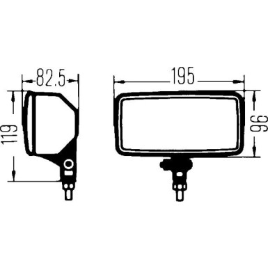 1FD 005 700-651 Fernscheinwerfersatz