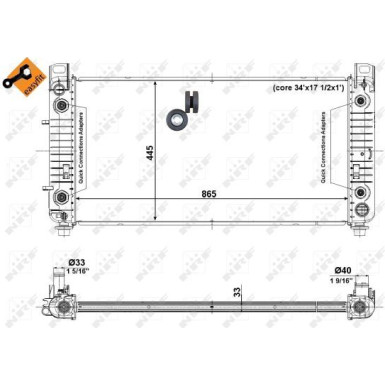 56008 Kühler, Motorkühlung EASY FIT