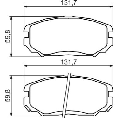 0 986 494 374 Bremsbelagsatz, Scheibenbremse