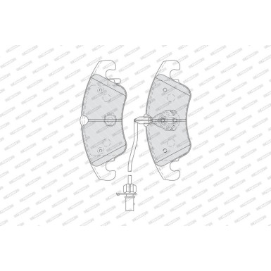 Ferodo Bremsbelagsatz, Scheibenbremse PREMIER FUSE+ Technology FDB4044