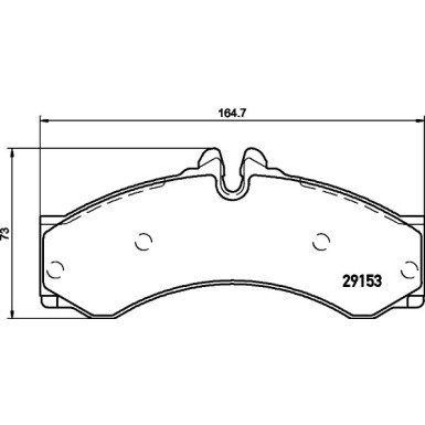 8DB 355 005-391 Bremsbelagsatz, Scheibenbremse
