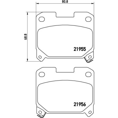 Brembo Bremsbelagsatz, Scheibenbremse PRIME LINE P 83 091