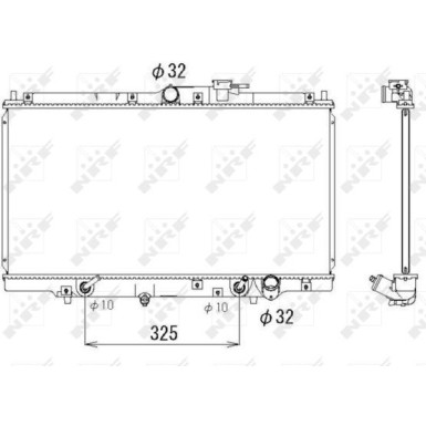 53328 Kühler, Motorkühlung EASY FIT
