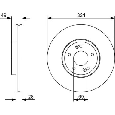 0 986 479 536 Bremsscheibe