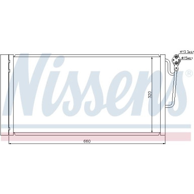 Nissens | Kondensator, Klimaanlage | 940118