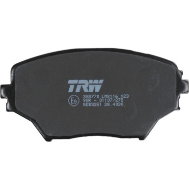 TRW Bremsbelagsatz, Scheibenbremse COTEC GDB3251