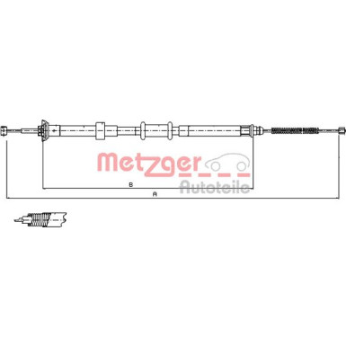 12.0725 Seilzug, Feststellbremse 12.0725 Seilzug, Feststellbremse