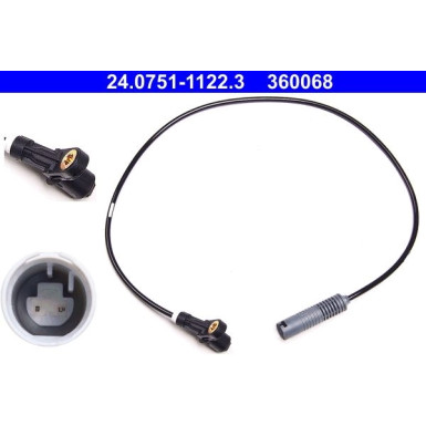 ATE | Sensor, Raddrehzahl | 24.0751-1122.3