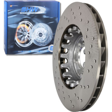 SHW Performance BFL44809 Bremsscheibe BMW 3er, 4er, 2er Vorderachse links, 380x30mm