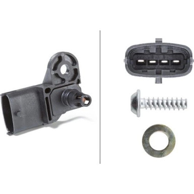 Hella | Sensor, Saugrohrdruck | 6PP 009 400-311