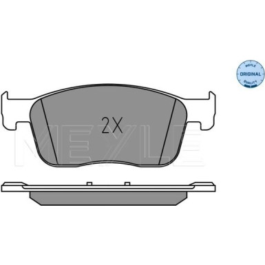 025 225 9417 Bremsbelagsatz, Scheibenbremse MEYLE-ORIGINAL: True to OE.