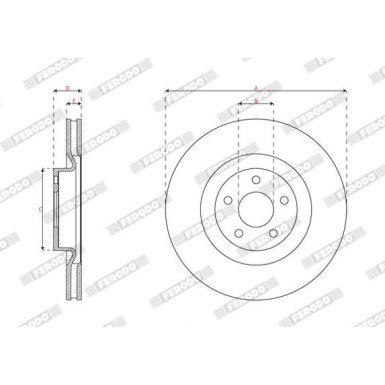 Ferodo | Bremsscheibe | DDF3111C Ferodo | Bremsscheibe | DDF3111C