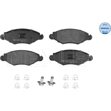 025 235 9718 Bremsbelagsatz, Scheibenbremse MEYLE-ORIGINAL: True to OE.