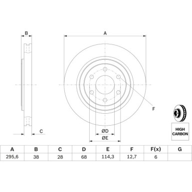 BOSCH | Bremsscheibe | 0 986 479 356