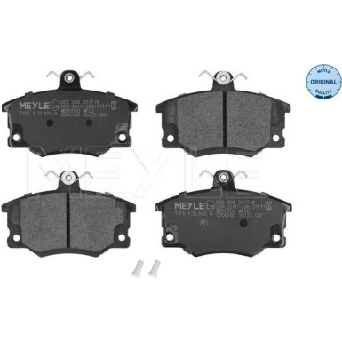 Meyle Bremsbelagsatz, Scheibenbremse MEYLE-ORIGINAL: True to OE 025 208 3317/W