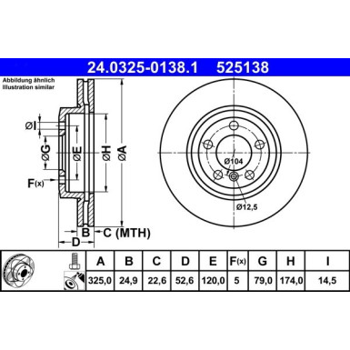 24.0325-0138.1 Bremsscheibe PowerDisc
