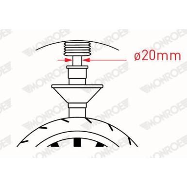 R7612 Stoßdämpfer MONROE ORIGINAL