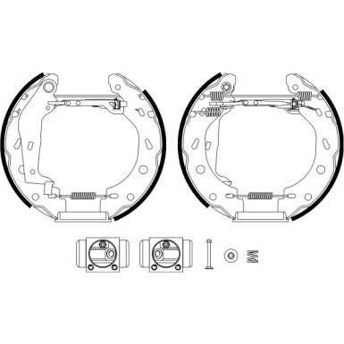 8DB 355 022-351 Bremsbackensatz Shoe Kit Pro