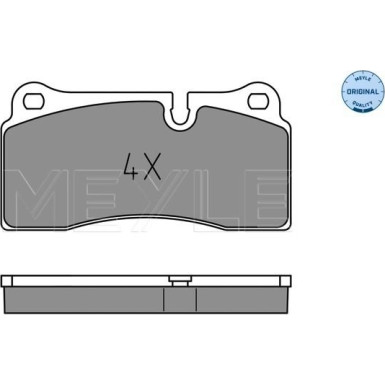 Meyle Bremsbelagsatz, Scheibenbremse MEYLE-ORIGINAL: True to OE 025 242 6118