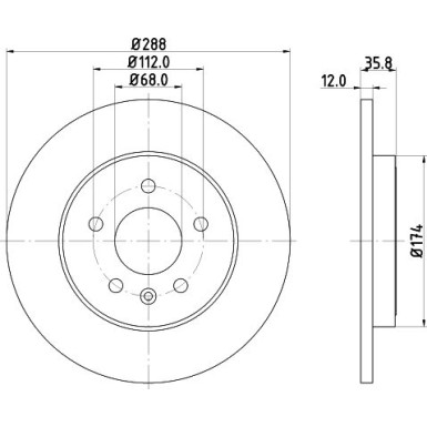 Hella | Bremsscheibe | 8DD 355 111-811