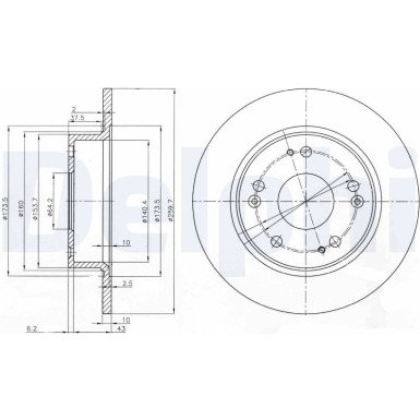 BG3964 Bremsscheibe BG3964 Bremsscheibe