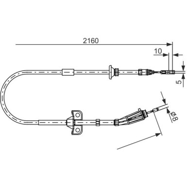 1 987 482 284 Seilzug, Feststellbremse