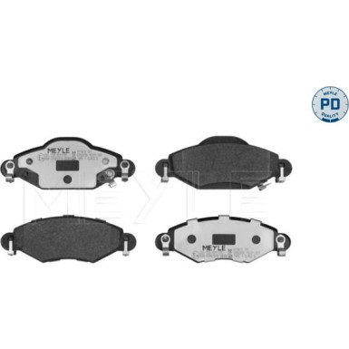 Meyle Bremsbelagsatz, Scheibenbremse MEYLE-PD: Advanced performance and design 025 233 4017/PD