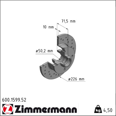 600.1599.52 Bremsscheibe SPORT Z