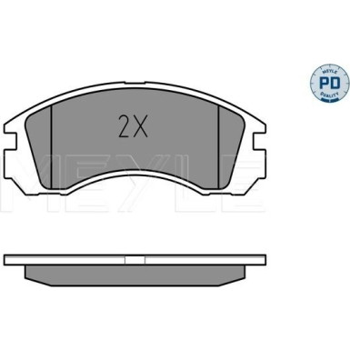 Meyle Bremsbelagsatz, Scheibenbremse MEYLE-PD: Advanced performance and design 025 213 6315/PD