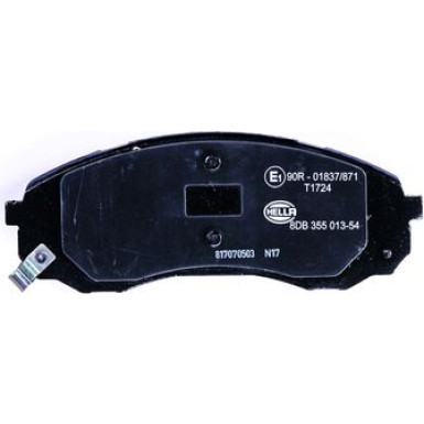 Hella | Bremsbelagsatz, Scheibenbremse | 8DB 355 013-541