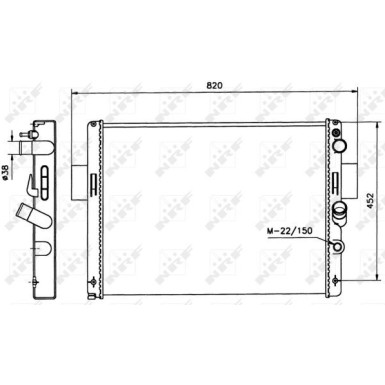 NRF | Kühler, Motorkühlung | 58243