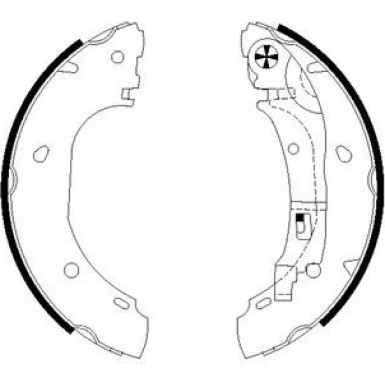 91060900 Bremsbackensatz